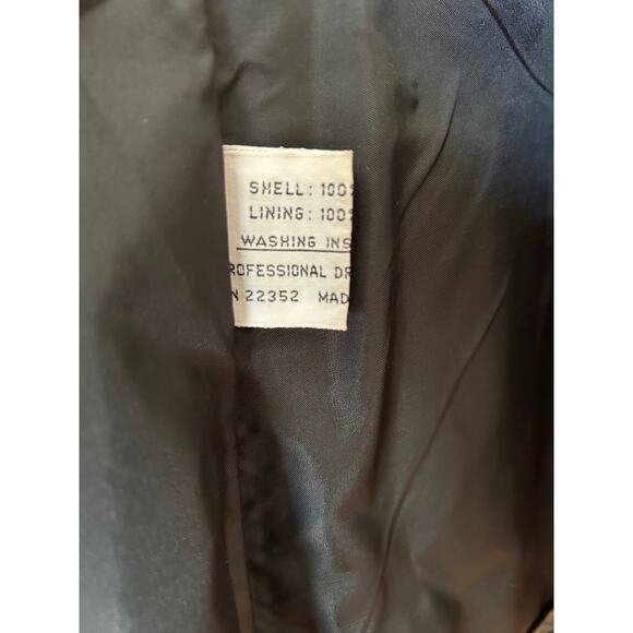 S.B. II. By Bitterman Women's sz L 2 button lined velvet blazer black Vintage - Picture 5 of 10